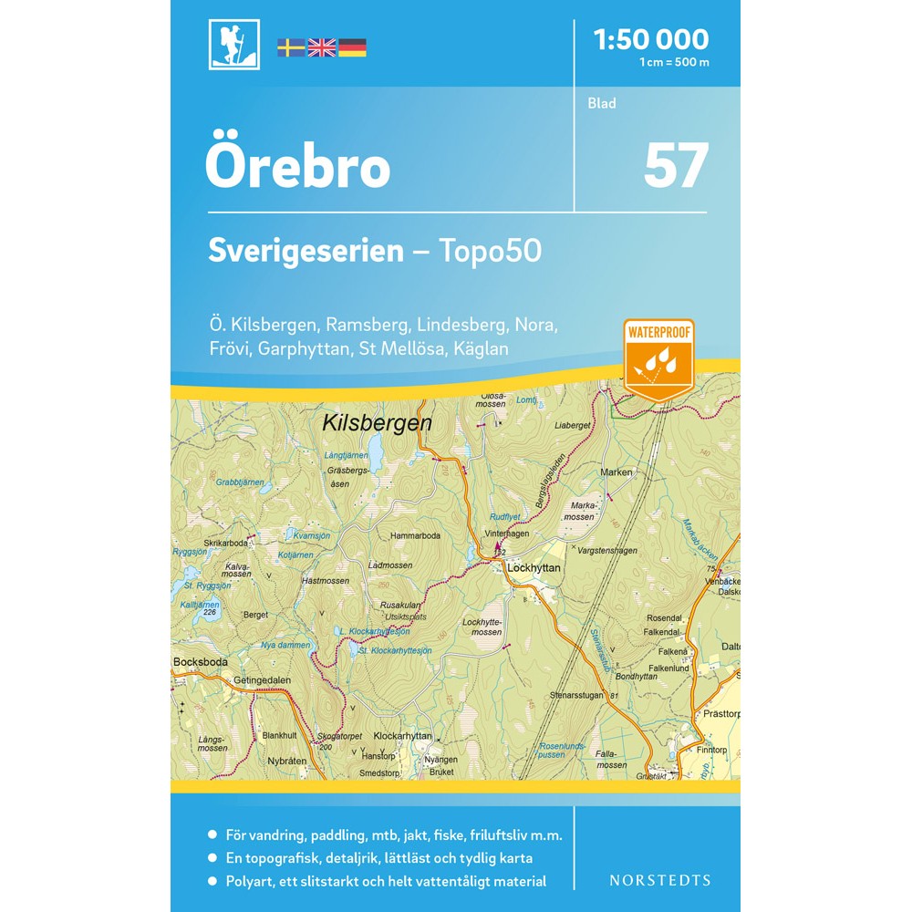 57 Örebro Sverigeserien 1:50 000